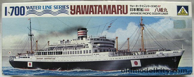 Aoshima 1/700 Yawatamaru Pacific Ocean Liner, WLEO97 plastic model kit